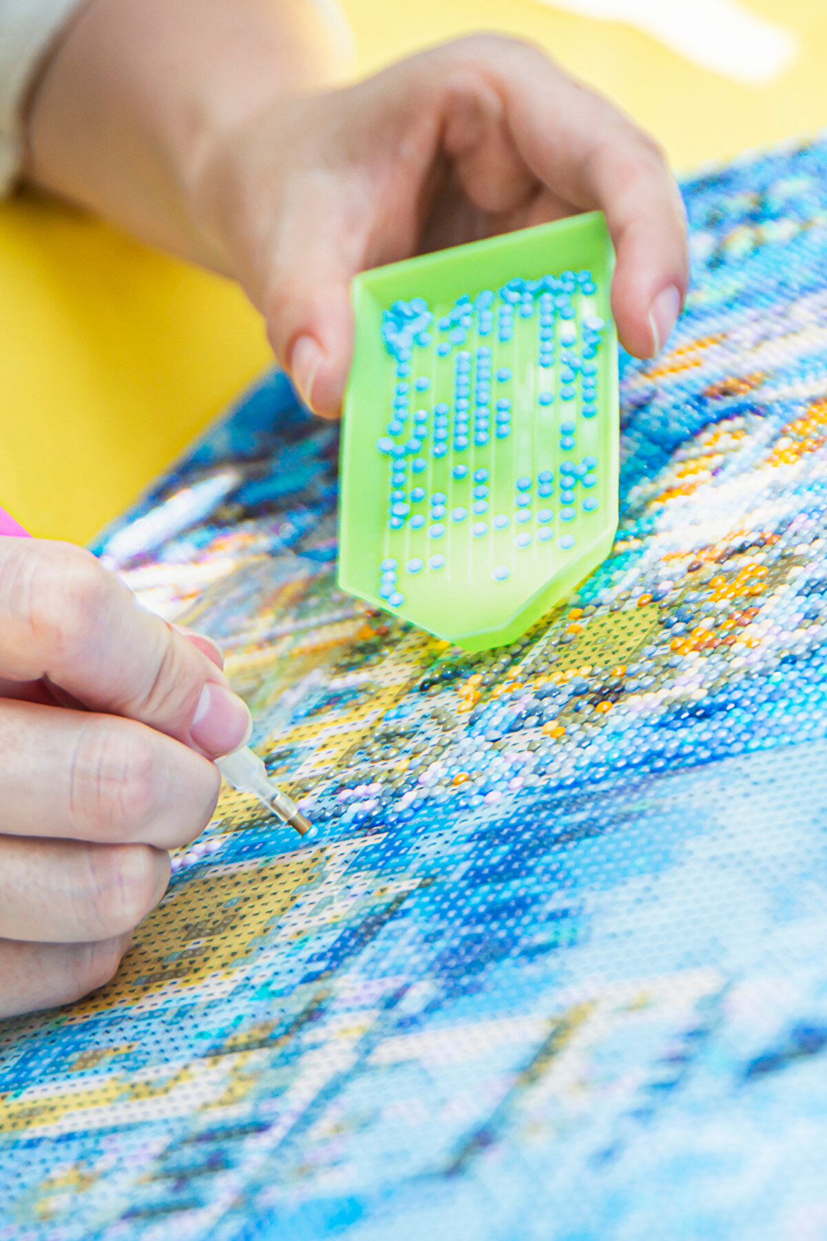 Hondep 5D Sayılarla Elmas Boyama 50X40 Cm Kendi̇n Yap Dıy Puzzle Hobi̇ Seti̇ Mozai̇k Tablo Dekorasyon