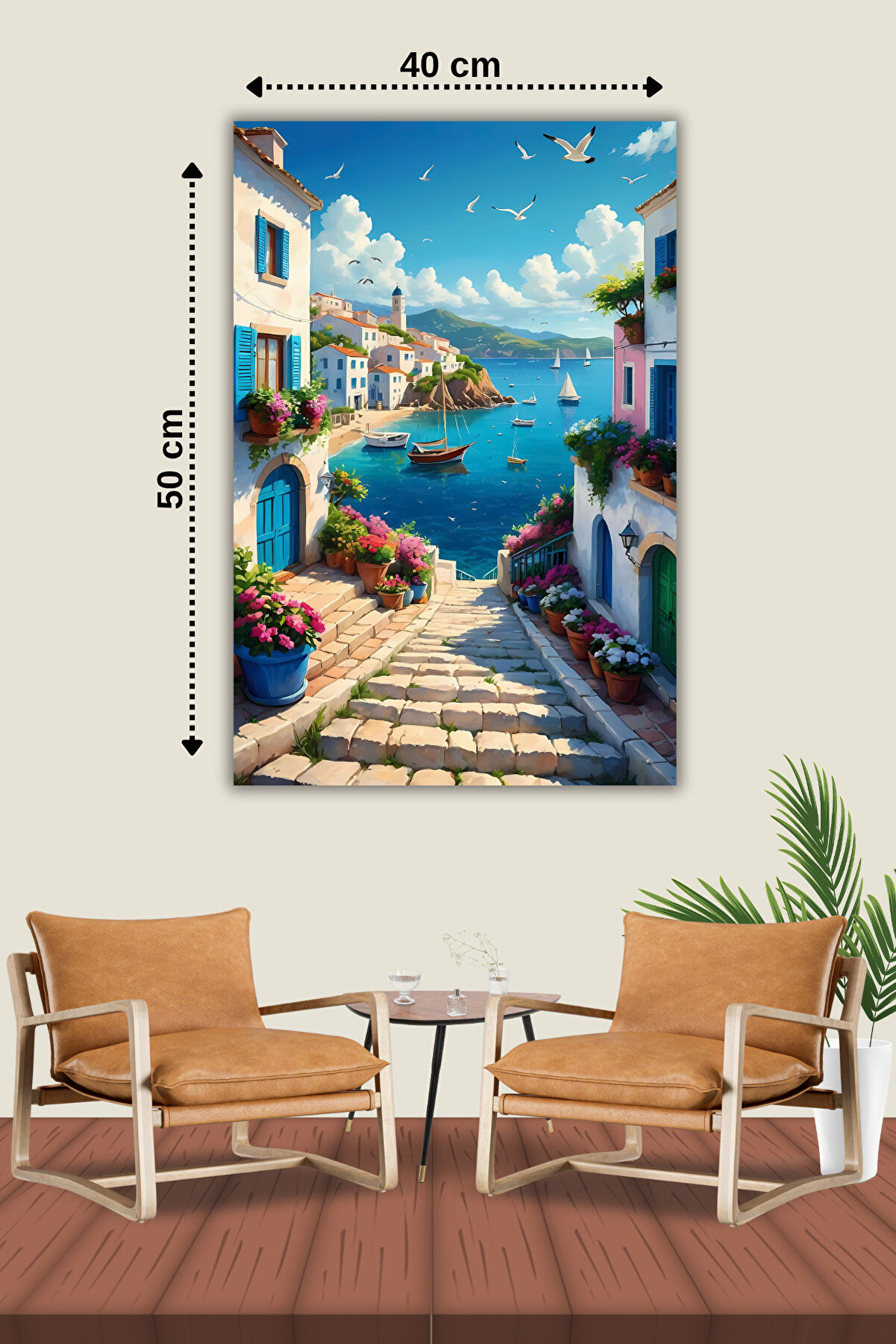 Hondep 5D Sayılarla Elmas Boyama 50X40 Cm Kendi̇n Yap Dıy Puzzle Hobi̇ Seti̇ Mozai̇k Tablo Dekorasyon