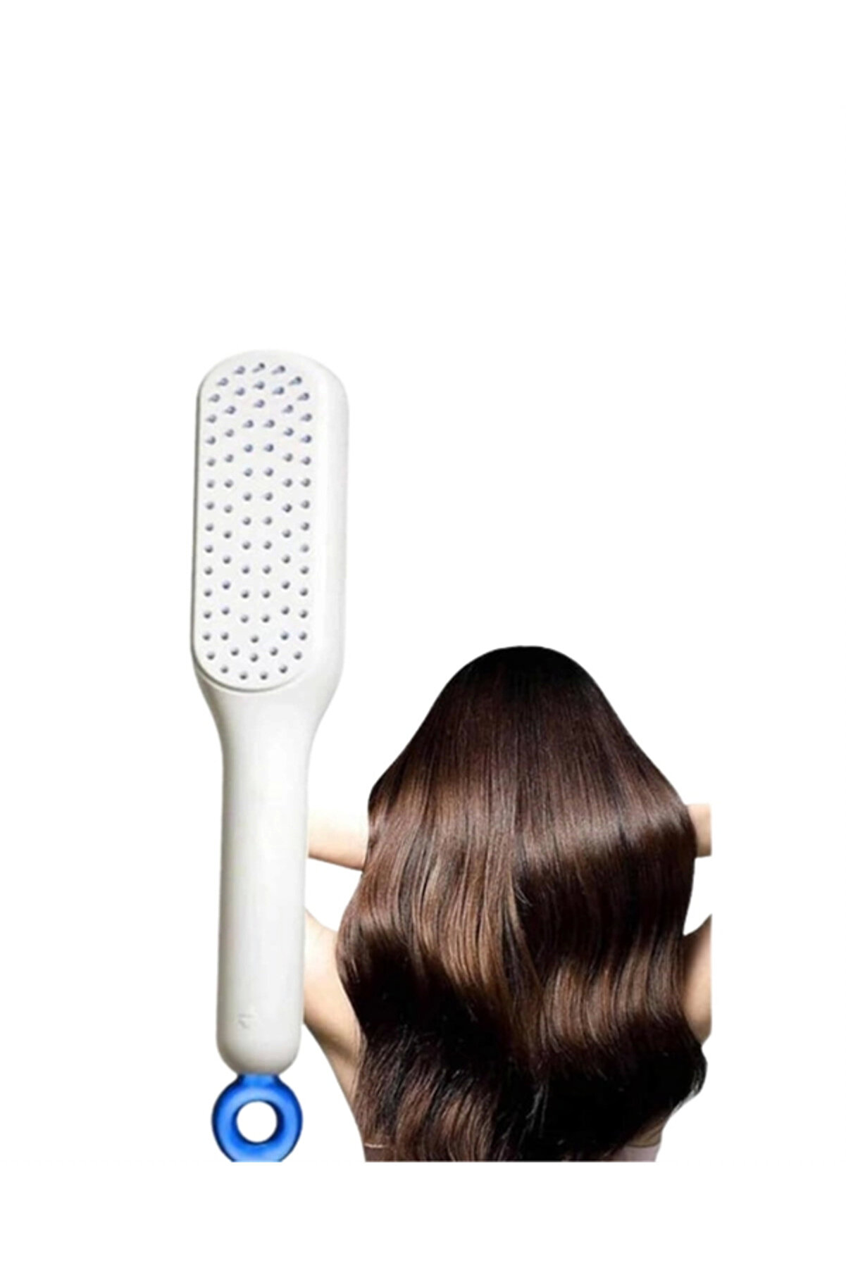 Kendi̇ni̇ Temi̇zleyen Masajlı Saç Tarağı – Anti̇-Stati̇k, Ergonomi̇k Tasarım