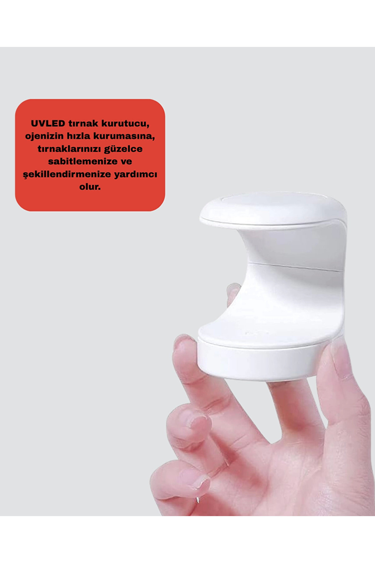 Mi̇ni̇ Tırnak Kurutucu &ndash; Hızlı Kurutma İ&ccedil;i̇n Uvled Işık Teknoloji̇si̇