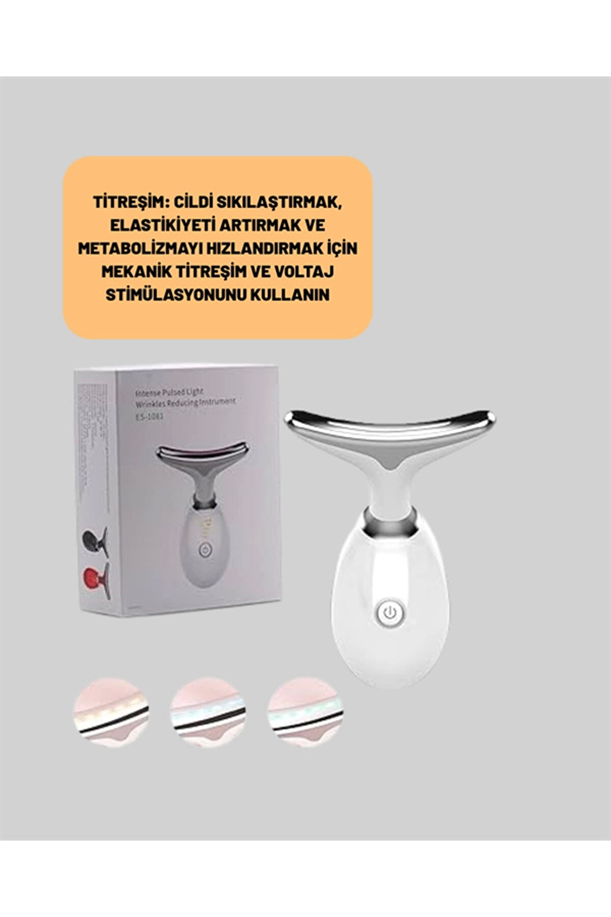 3 Modlu Boyun Ve Yüz Bakım Ci̇hazı – Ems, Temi̇zleme, Sıcak Masaj Ve Renkli̇ Işık Terapi̇ Özelli̇kli̇