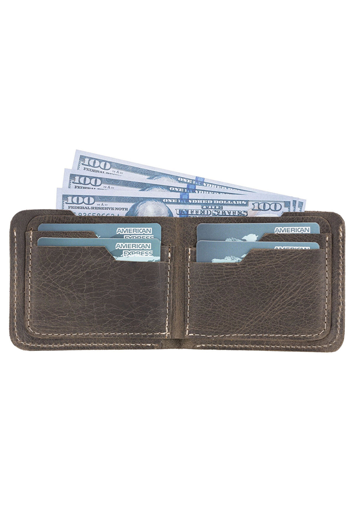 Deri̇ Erkek Cüzdanı Ro6 Kahve