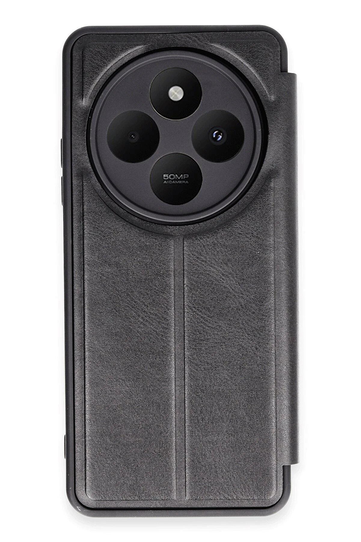 nerede bulurum Xiaomi Redmi 14C Kılıf Flip Cover - Siyah