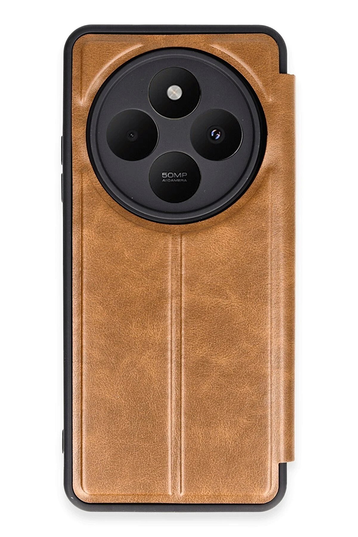 İsmiyle Al CPT16 Xiaomi Redmi 14C Kılıf Flip Cover - Taba