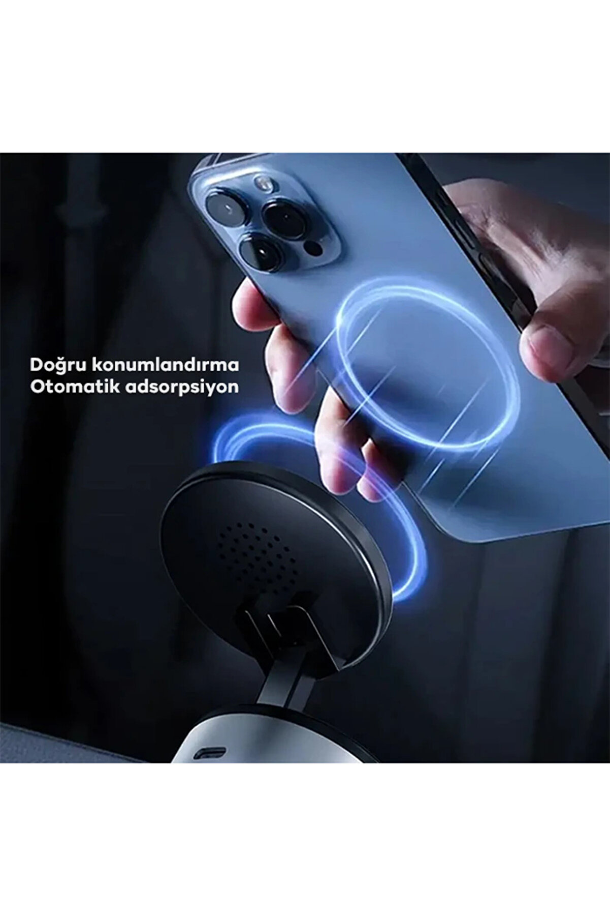 Ally 360° Ayarlanabi̇li̇r Vakumlu Araç Oto Telefon Tutucu-(1903)