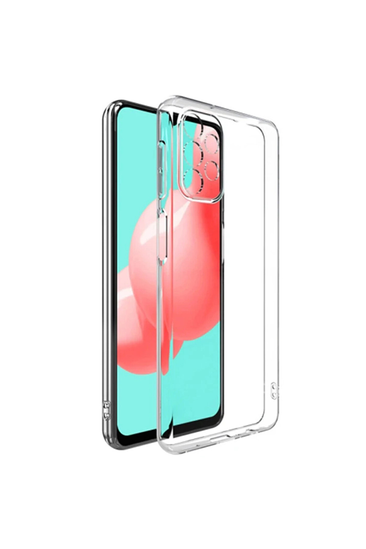 İsmiyle Al ALLY Samsung Galaxy A32 Ultra İnce Soft TPU Şeffaf Silikon Kılıf-(1903)