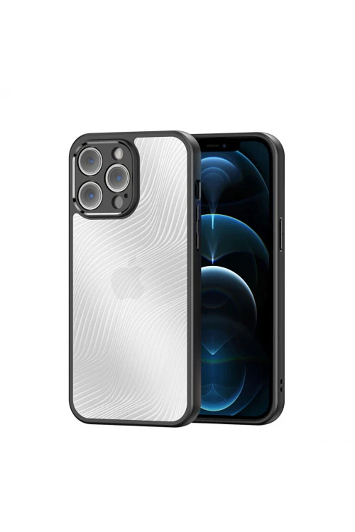 İsmiyle Al Dux Ducis iPhone 13 Pro Aimo Series Premium Buzlu Sert PC-TPU Kılıf-(1903)