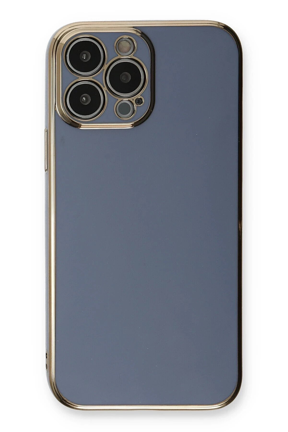 İphone 13 Pro Kılıf Volet Si̇li̇kon - Mavi̇
