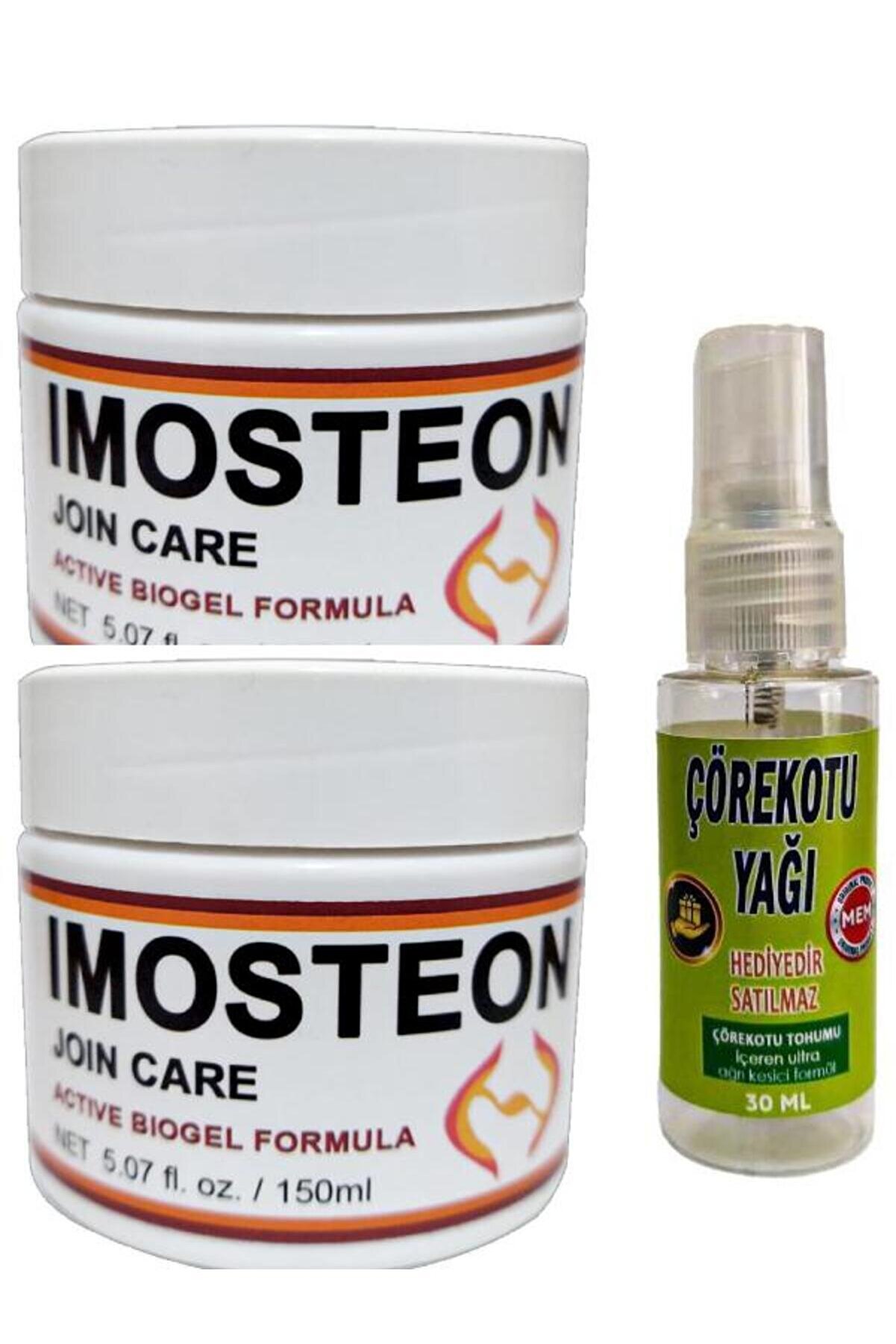 Adoil Imosteon Rahatlatıcı Masaj ve Bakım Kremi 150 ml X 2 ad+Çörek Otu Yağı ile 30 ml