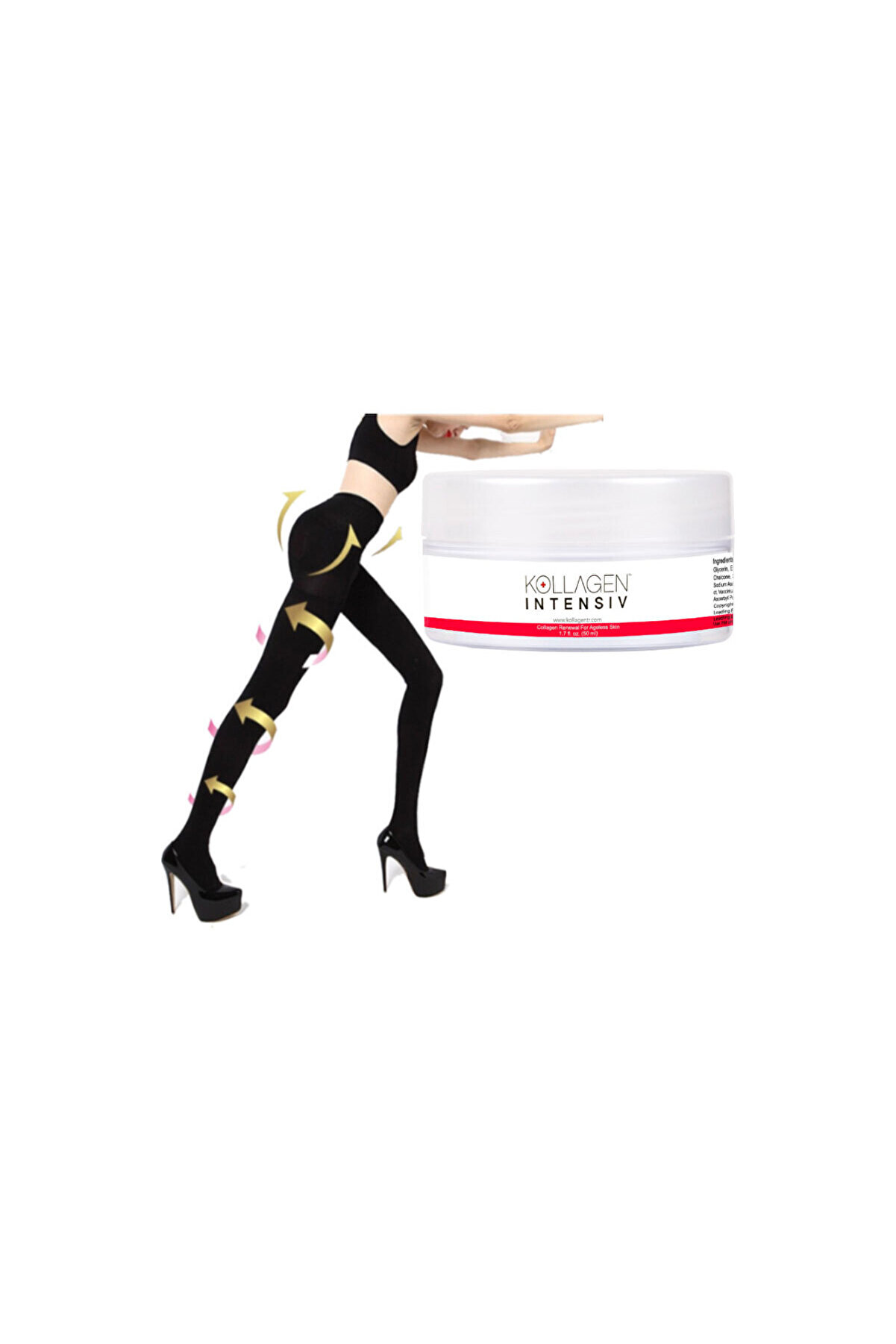 Flamex Kollagen Zamana Meydan Okutan Krem + (L-Xl ) Mi̇kro Kapsüllü Şeki̇llendi̇ri̇ci̇ Tayt