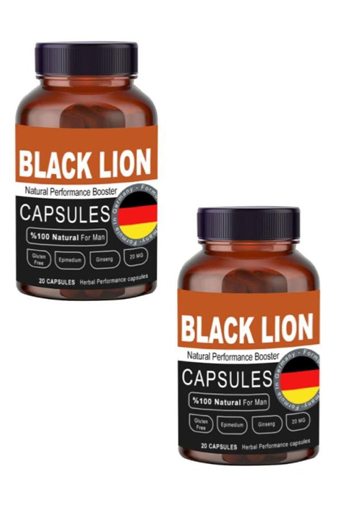 Adoi̇l Black Li̇on Men Booster Erkeklere Özel Bölge Destekleyi̇ci̇ 20 Li̇ X 2 Adet