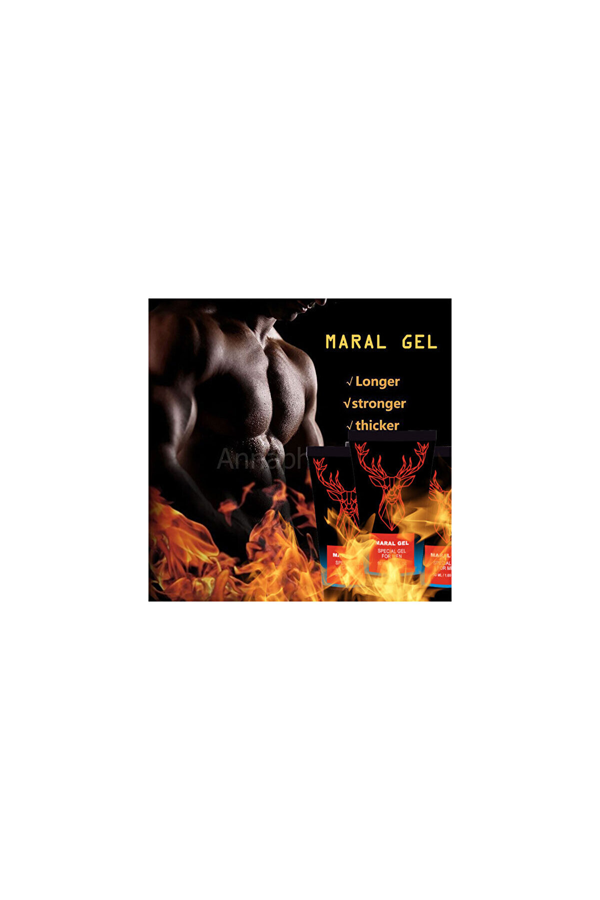 Adoi̇l Maral Erkeklere G&uuml;&ccedil; Ve Geci̇kti̇ri̇ci̇li̇ Etki̇li̇ Bakım Ve Masaj Jeli̇ 50 Ml X 2 Adet + Lubri̇cant İle