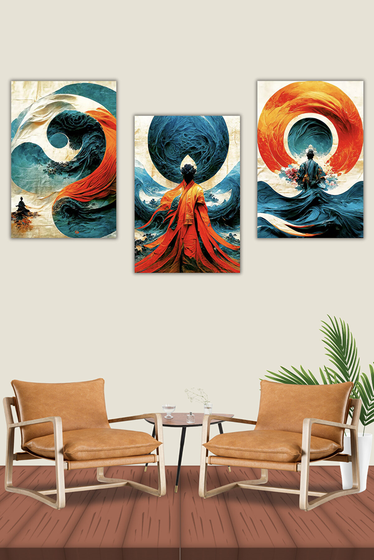 Hondep 5D Elmas Boyama– 3 Lü Set Mandala Ve Spi̇ri̇tüel Fi̇gürler | 40X50Cm - Tuvale Geri̇li̇ Di̇amond Pai̇nti̇ng