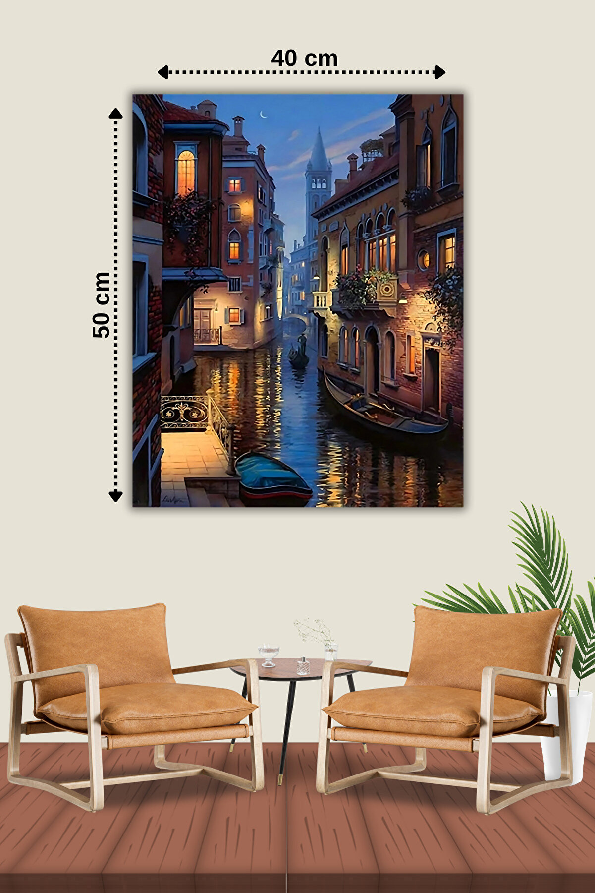 Hondep 5D Sayılarla Elmas Boyama 50X40 Cm Kendi̇n Yap Dıy Puzzle Hobi̇ Seti̇ Mozai̇k Tablo Dekorasyon