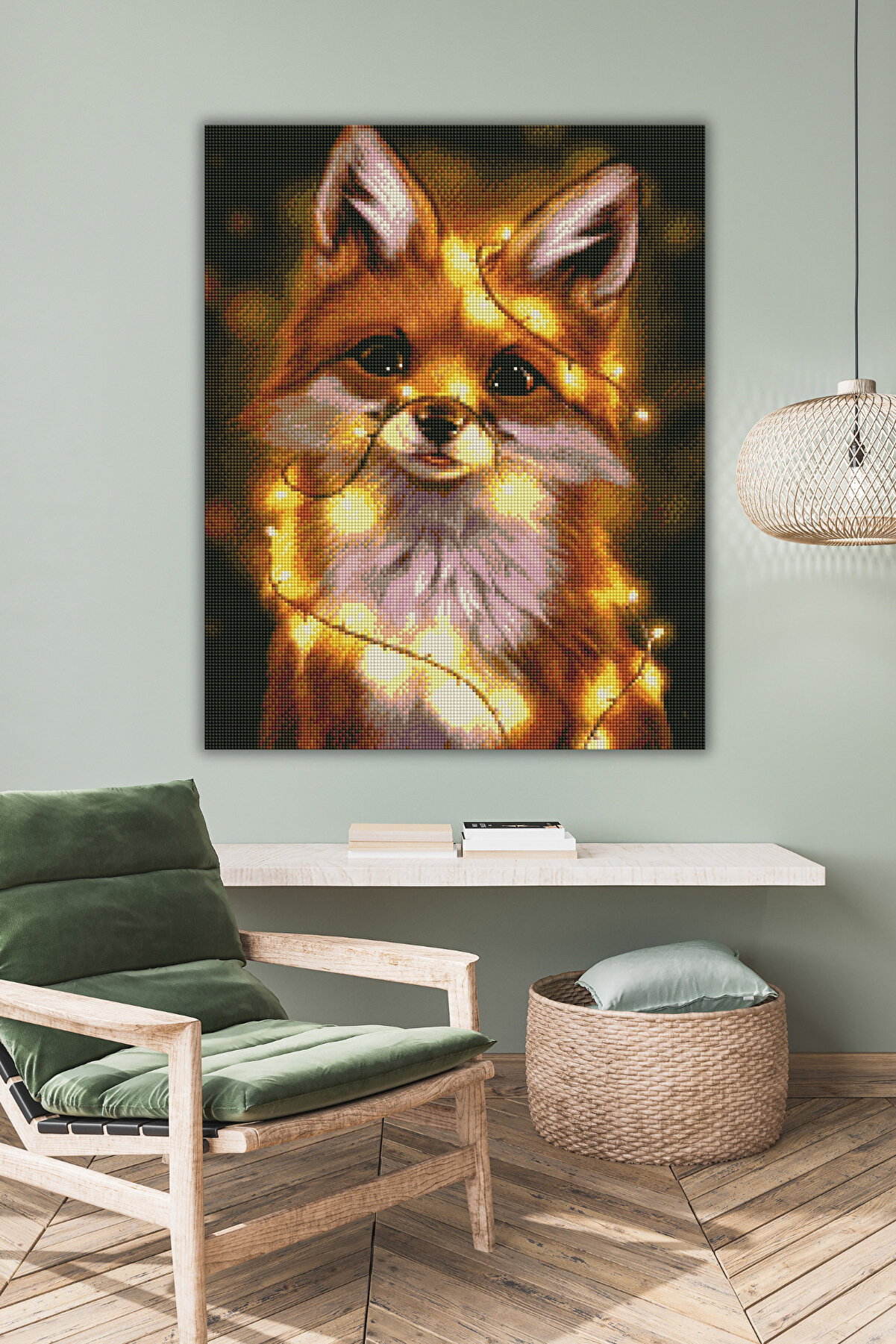 Hondep 5D Sayılarla Elmas Boyama 50X40 Cm Kendi̇n Yap Dıy Puzzle Hobi̇ Seti̇ Mozai̇k Tablo Dekorasyon