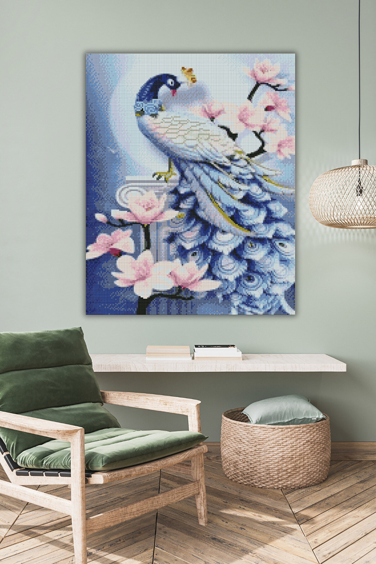 Hondep 5D Sayılarla Elmas Boyama 50X40 Cm Kendi̇n Yap Dıy Puzzle Hobi̇ Seti̇ Mozai̇k Tablo Dekorasyon