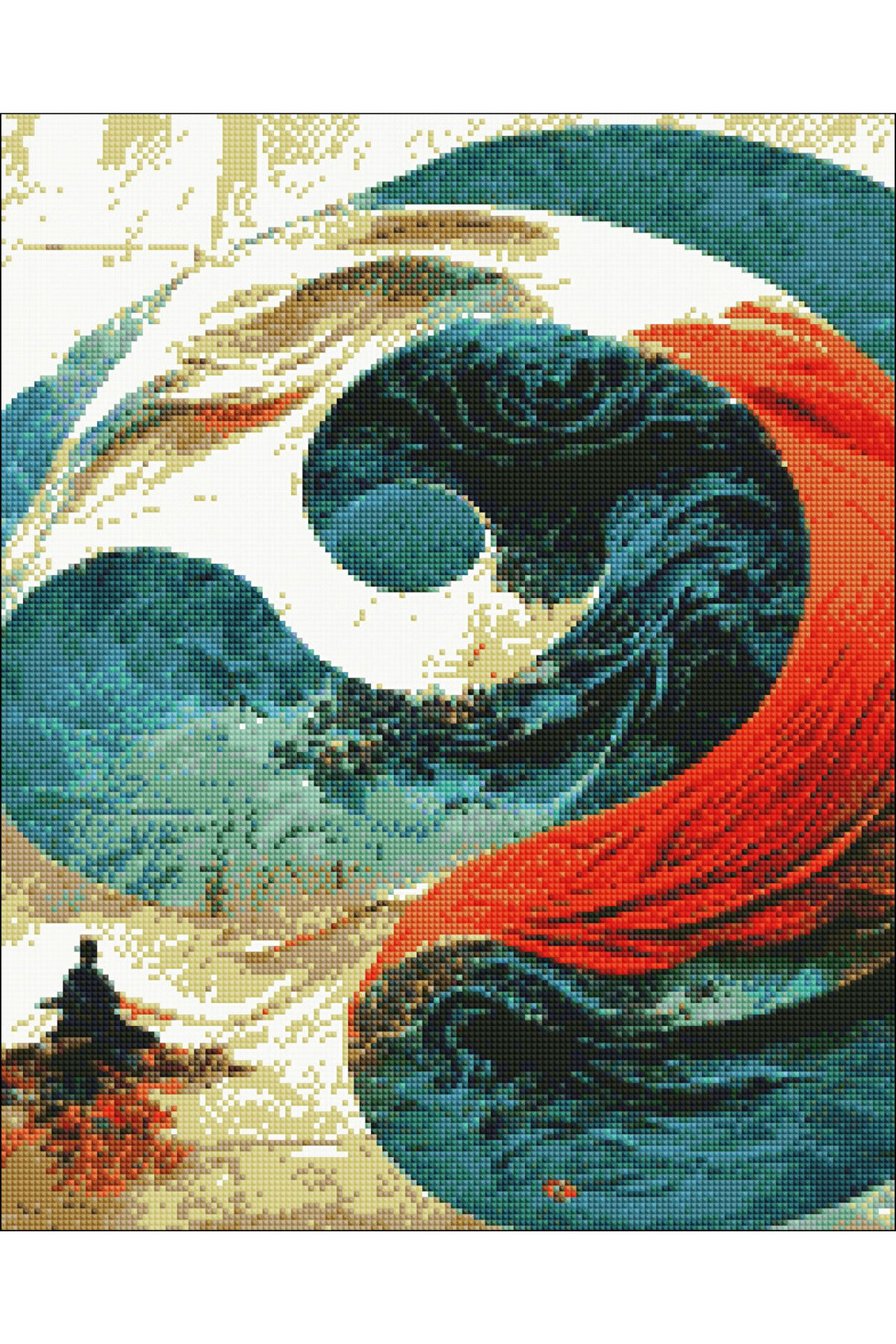 Hondep 5D Elmas Boyama – Yi̇n Yang Ve Medi̇tasyon | 40X50 Cm- Tuvale Geri̇li̇ Di̇amond Pai̇nti̇ng Sayılarla Boyama