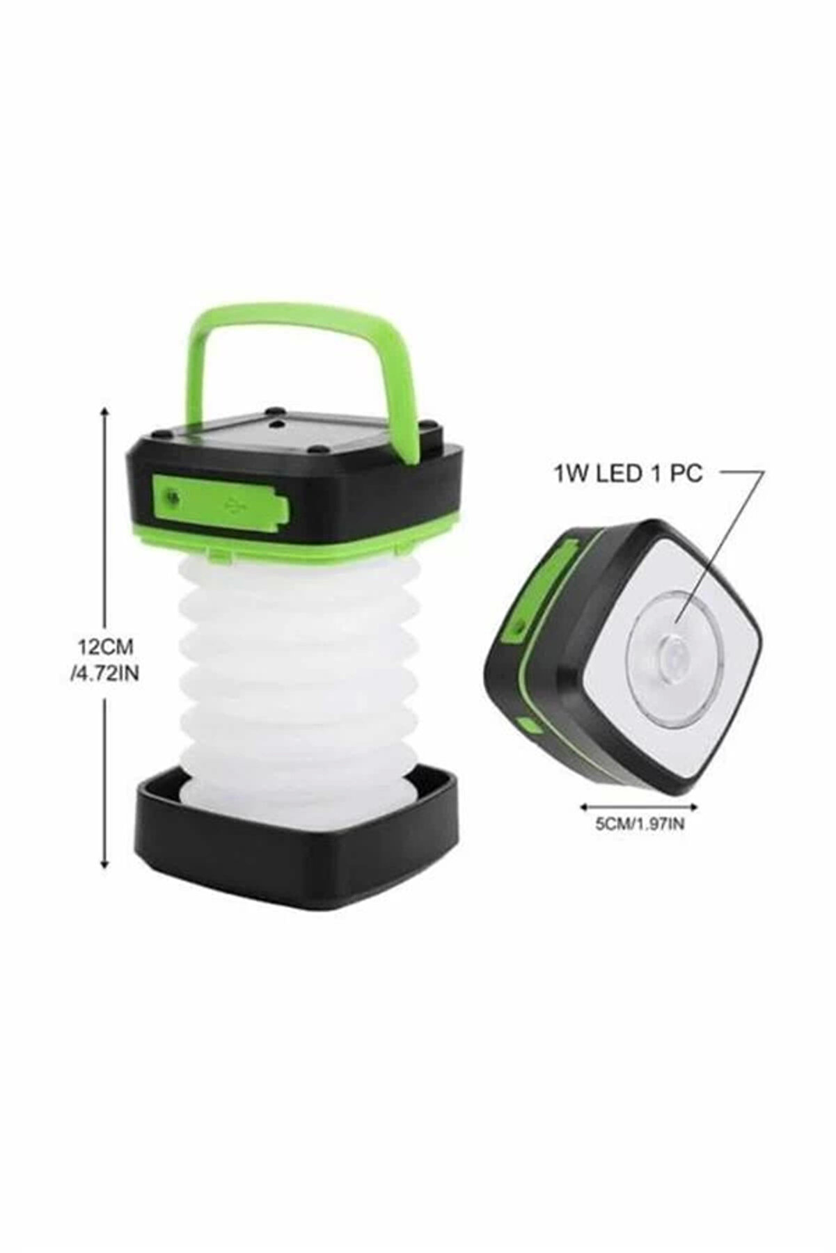 Kamp Feneri̇ Lambası Solar Güneş Enerji̇ Portati̇f Işıldak Şarjlı