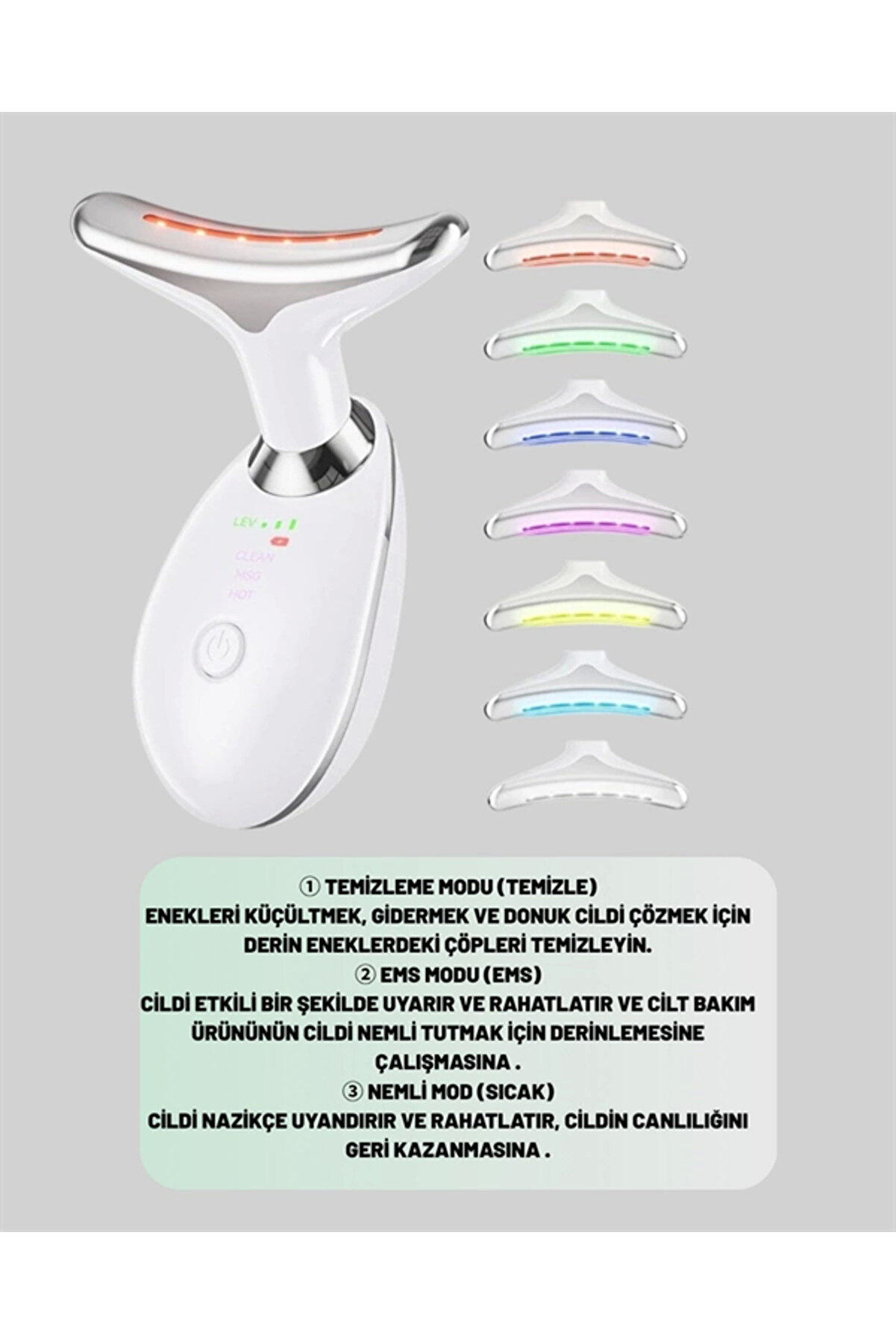 Deri̇n Gözenek Temi̇zleyi̇ci̇ Ve Ci̇lt Sıkılaştırıcı Masaj Ci̇hazı – Tüm Ci̇lt Ti̇pleri̇ne Uygun