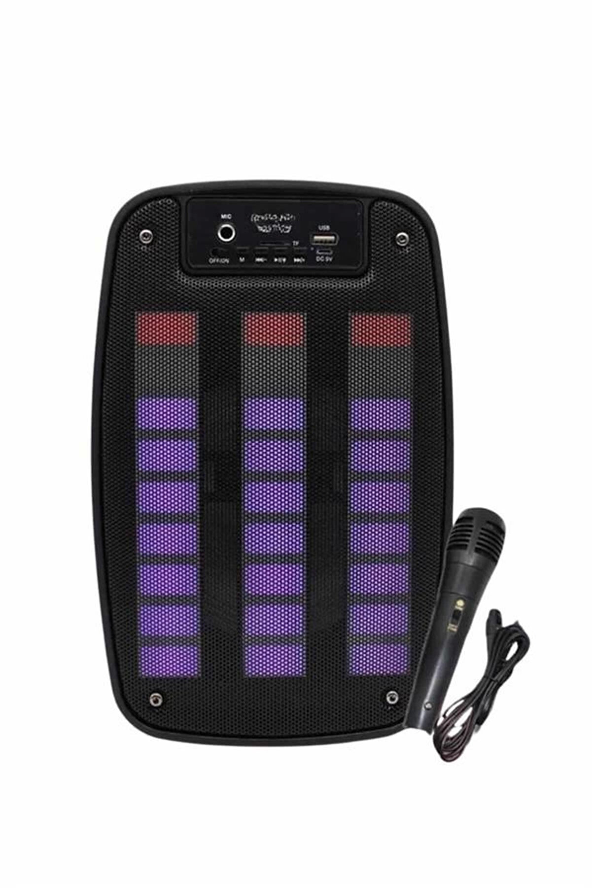 Bluetooth Hoparlör Taşınabi̇li̇r Şarjlı Işıklı Büyük Boy Yüksek Ses Kali̇teli̇