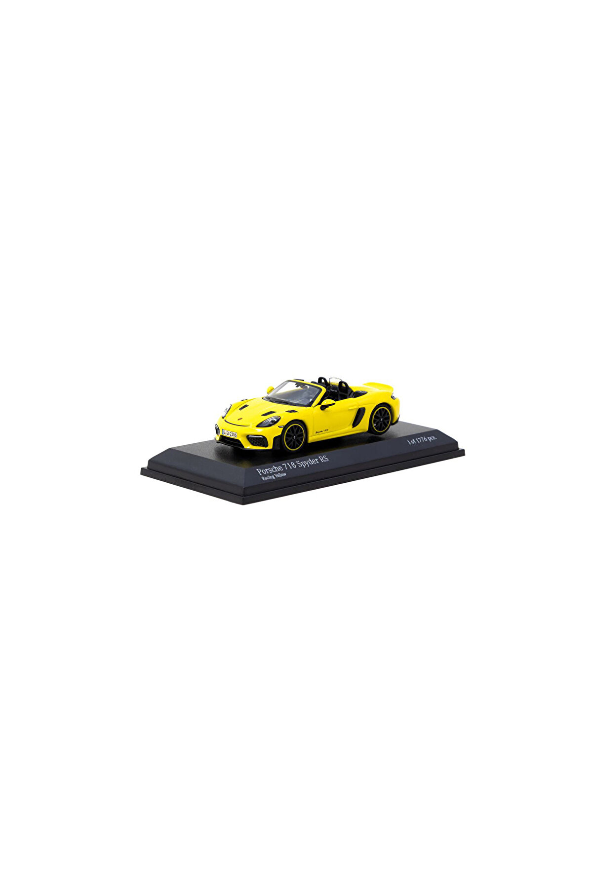 Tarmac Nessiworld Tarmac Works x Minichamps 1/64 Porsche 718 Spyder RS Racing Yellow