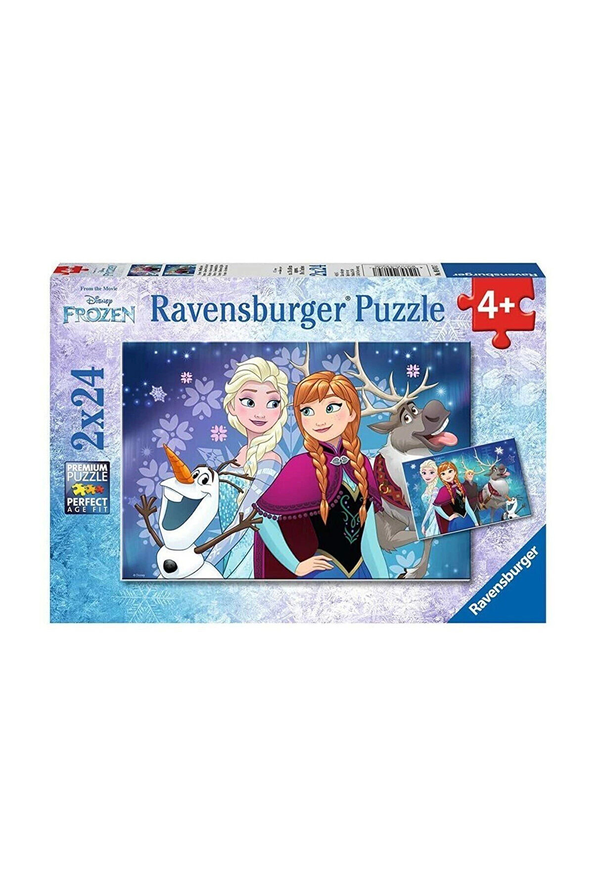 90747 Di̇sney Frozen Kuzey Işıkları 2X24 Parça Ravensburger Puzzle