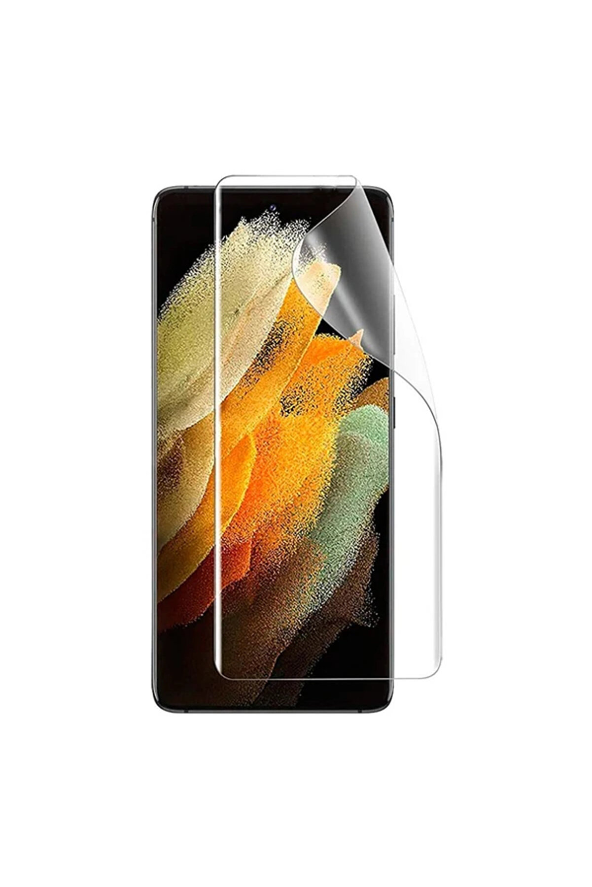 Gor Sm Galaxy S21+Plus Hd Darbe Emi̇ci̇ Ekran Koruyucu Jelati̇n 5 Adet Set-(1903) Uyumlu