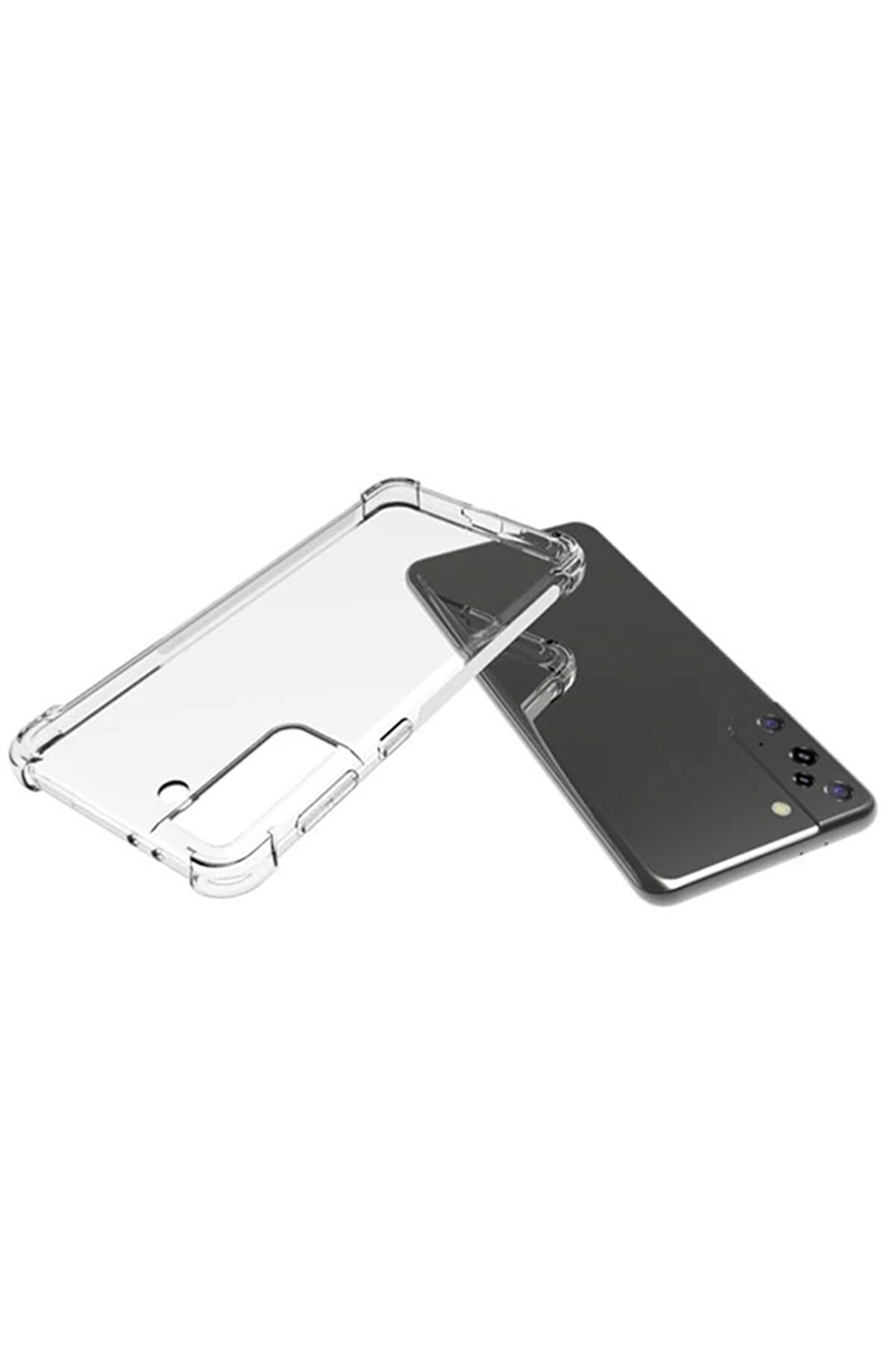 Sm Galaxy S21 Plus S30 Plus Shockproof Darbe Emi̇ci̇ Si̇li̇kon Kılıf-(1903)