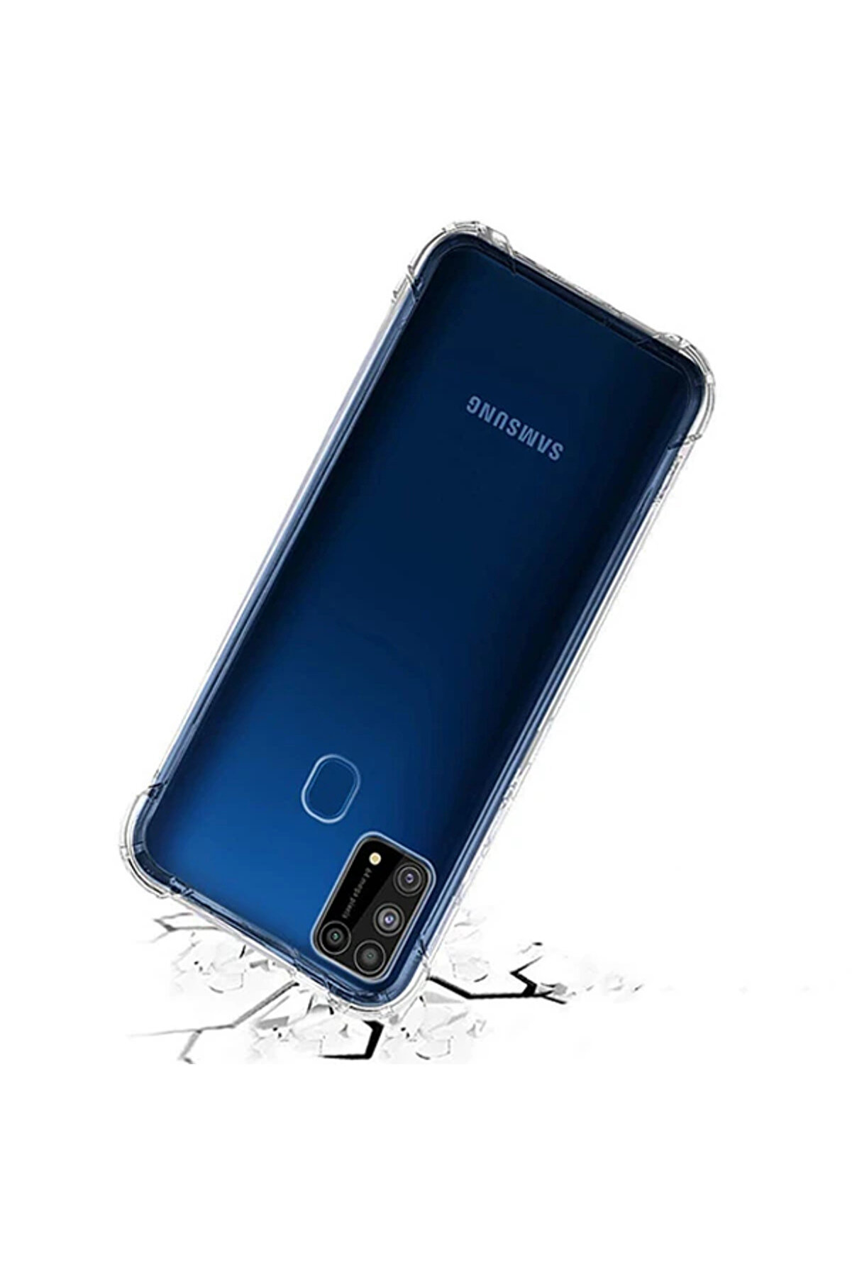 Ally Sm Galaxy M31S Anti̇-Drop Si̇li̇kon Kılıf Shockproof Kılıf-(1903)