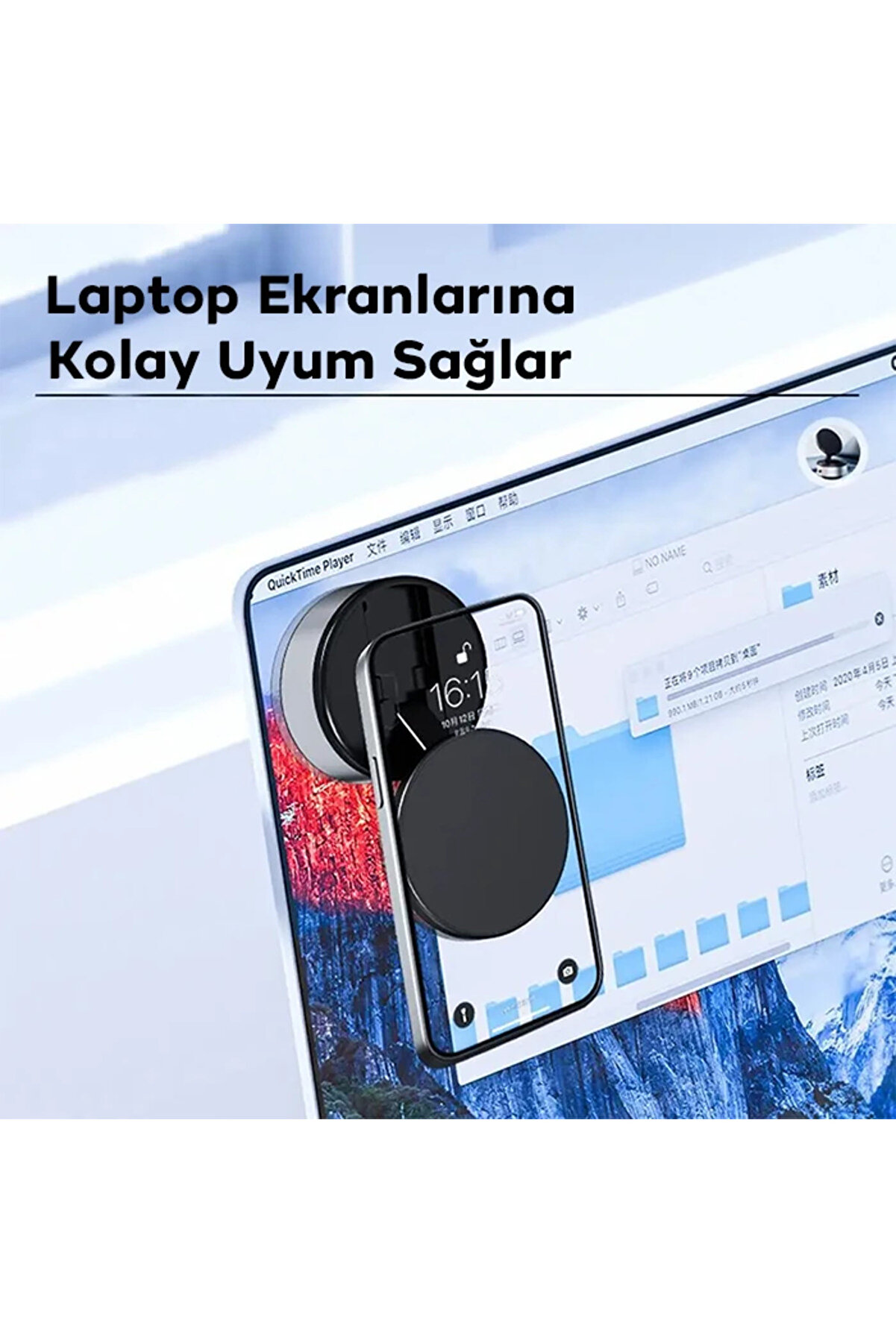 Ally 360° Ayarlanabi̇li̇r Vakumlu Araç Oto Telefon Tutucu-(1903)