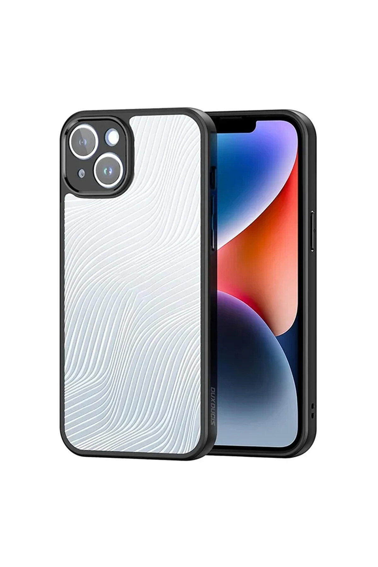 İsmiyle Al Dux Ducis iPhone 14 Plus Aimo Series Premium Buzlu Sert PC-TPU Kılıf-(1903)