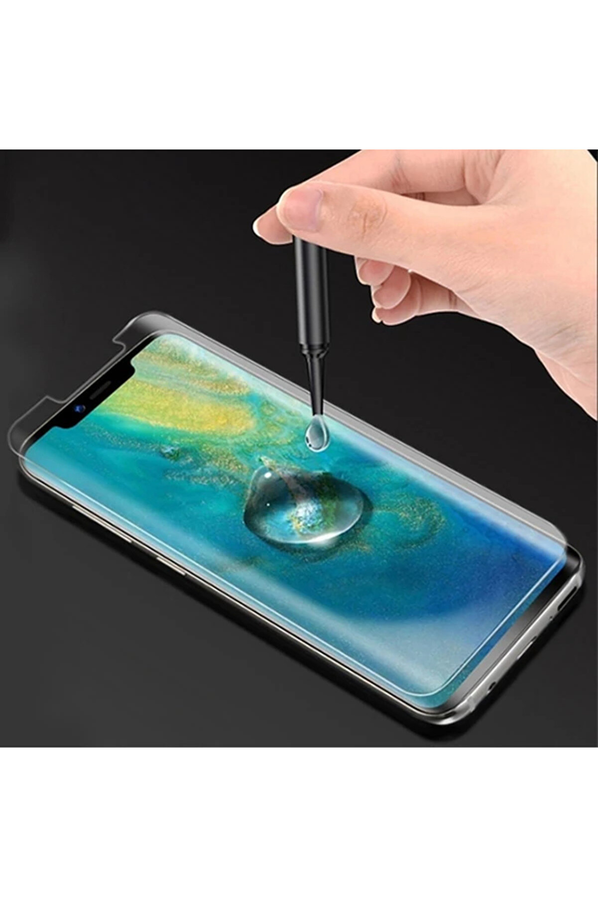 Sm Galaxy S21 Full Uv Li̇qui̇d+Uv Işık 3Dkırılmaz Cam Ekran Koruyucu-(1903)