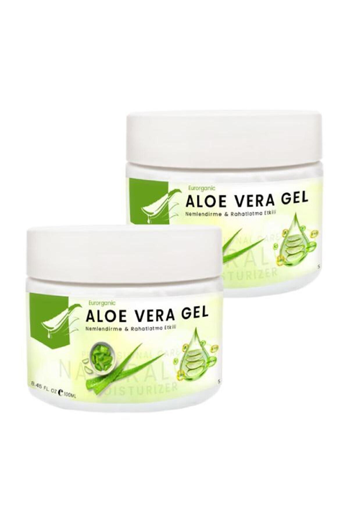Adoil Eurorganic Aloe Vera Jel Cildiniz İçin Ferahlama ve Nem Dokunuş 100 ml x 2 adet