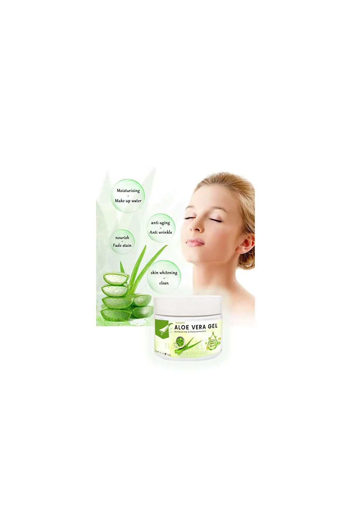 Eurorgani̇c Aloe Vera Jel Ci̇ldi̇ni̇z İçi̇n Ferahlama Ve Nem Dokunuş 100 Ml X 2 Adet