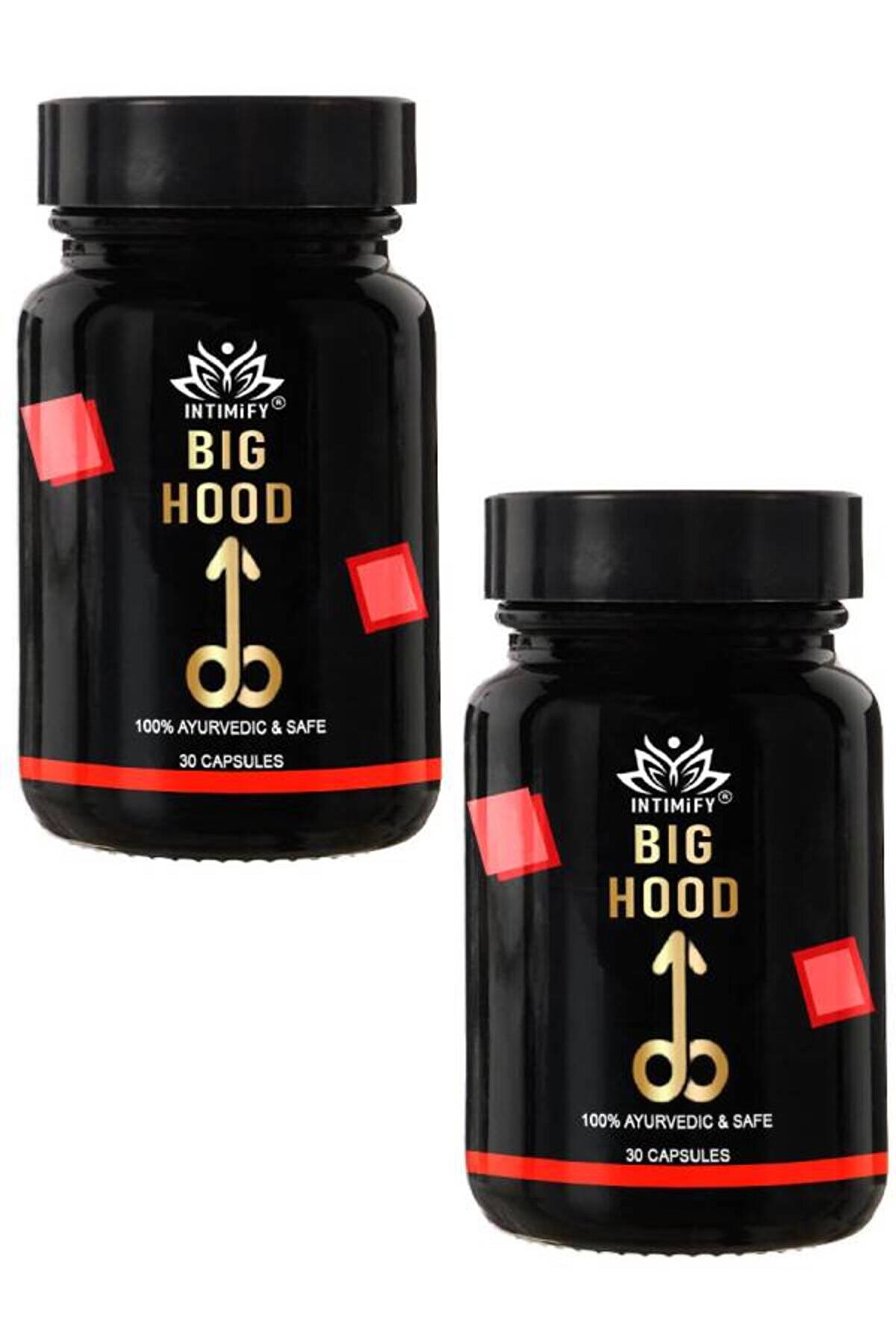 Intımıfy Bi̇g Hood Erkekler İçi̇n Destekleyi̇ci̇ 30 Lu X 2 Ad+ Masaj Yağı