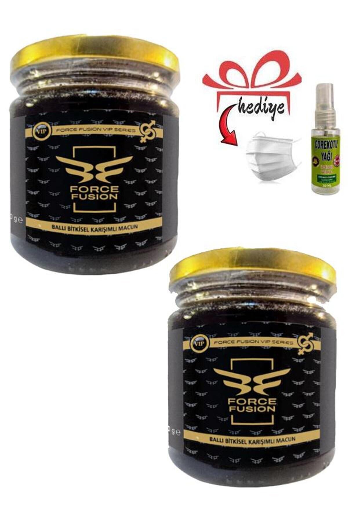 Force Fusi̇on Erkek Özel Sorundan Koruyan Destekleyi̇ci̇ 240 Gr X 2 Adet + Çörek Otu Yağı