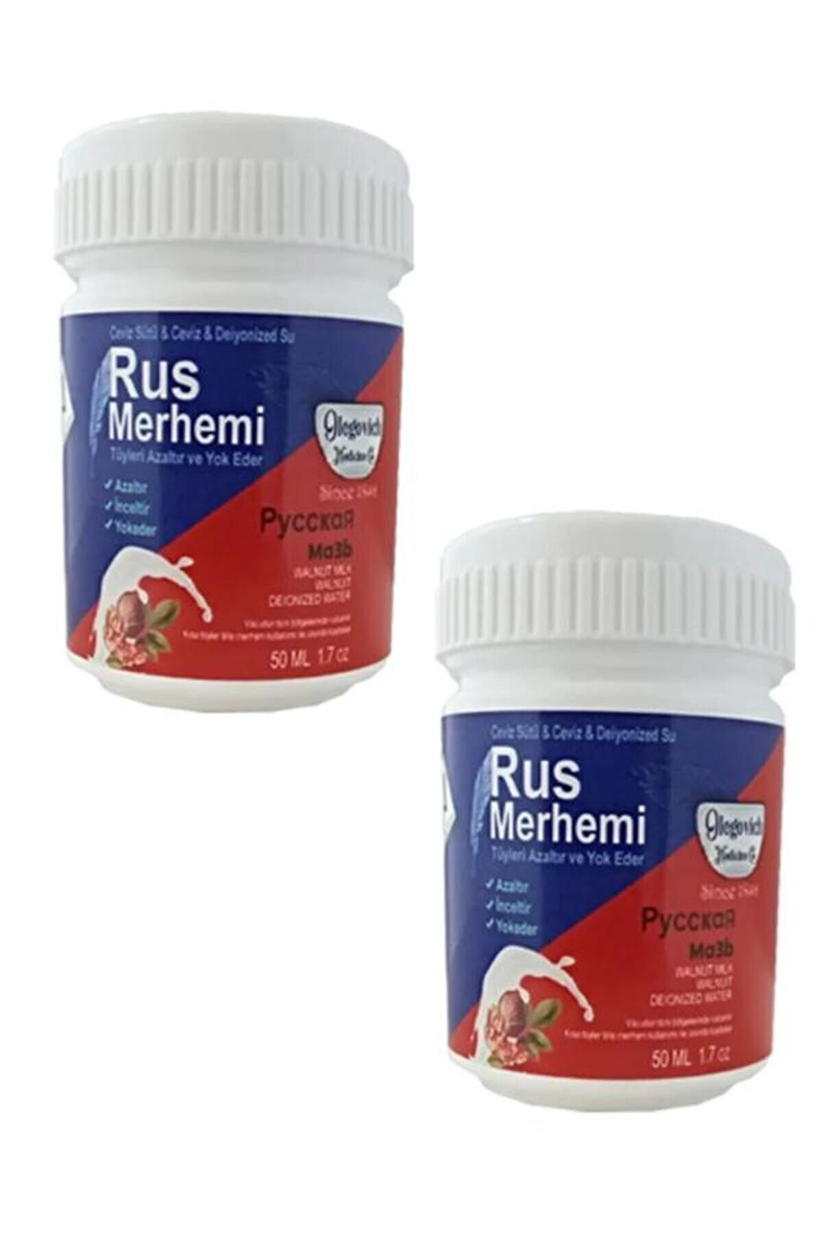 Adoil Rus Merhemi Tüy Azaltıcı Ve Edici Kremi 50 ml X 2 Adet