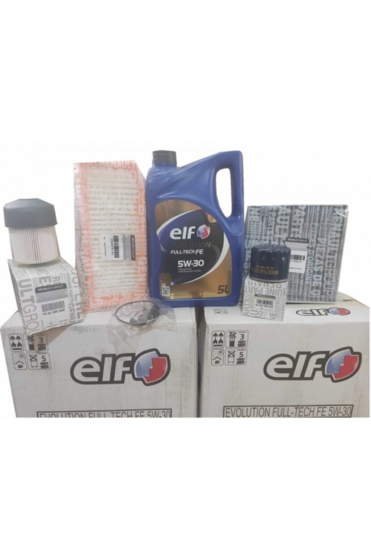 Mai̇s Renault Cli̇o 4 1.5 Uyumlu Dci̇ Fi̇ltre Bakım Seti̇ Elf Evolutıon Fultech Fe 5W30 5 Lt Motor Yağı 2025