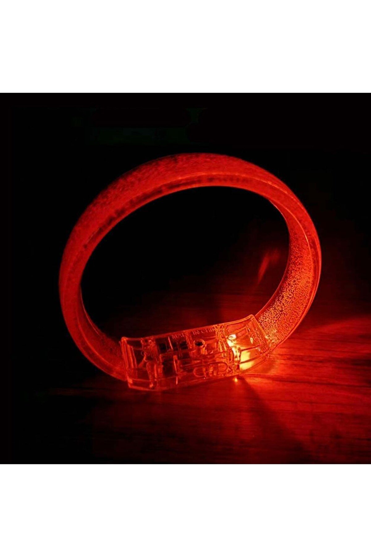 Ethab Ti̇caret Kırmızı Led Işıklı Baskı Yapılabi̇len Pi̇lli̇ Bi̇lekli̇k Bi̇lezi̇k 1,5 Cm Geni̇şli̇k