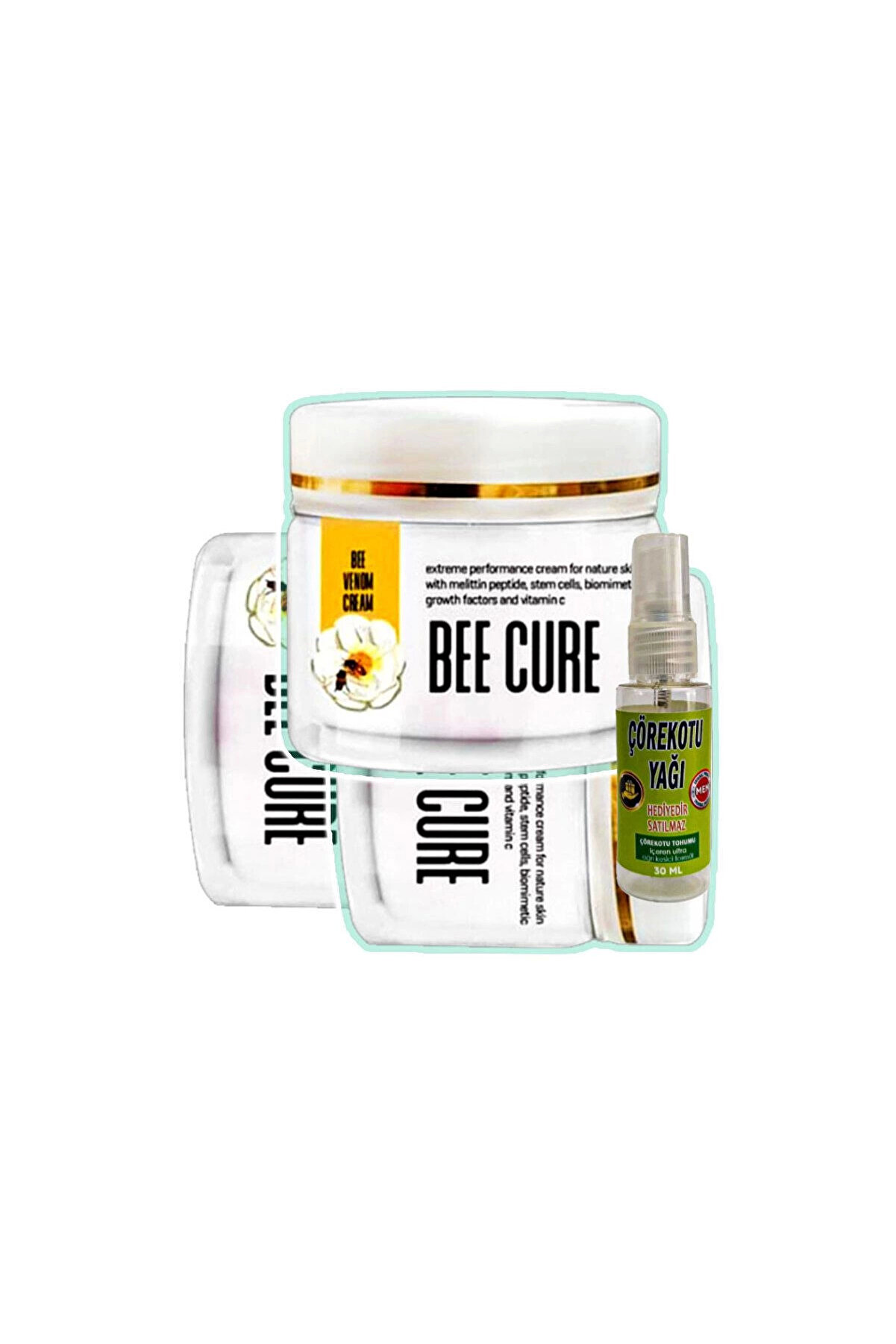 Elit Bee Cure Arı Zehri 3x100 ml Sızıları Rahatlatıcı Bakım Kremi+Çörek Otu Ağrı Yağ ile