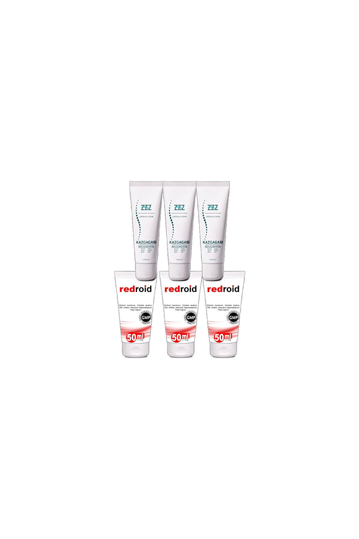 STİL KÖŞESİ Kaz Gagası Kremi 3x100 ml Kas İskelet Sızıları için+Redroid Hemer.oid için Krem 3x50 ml