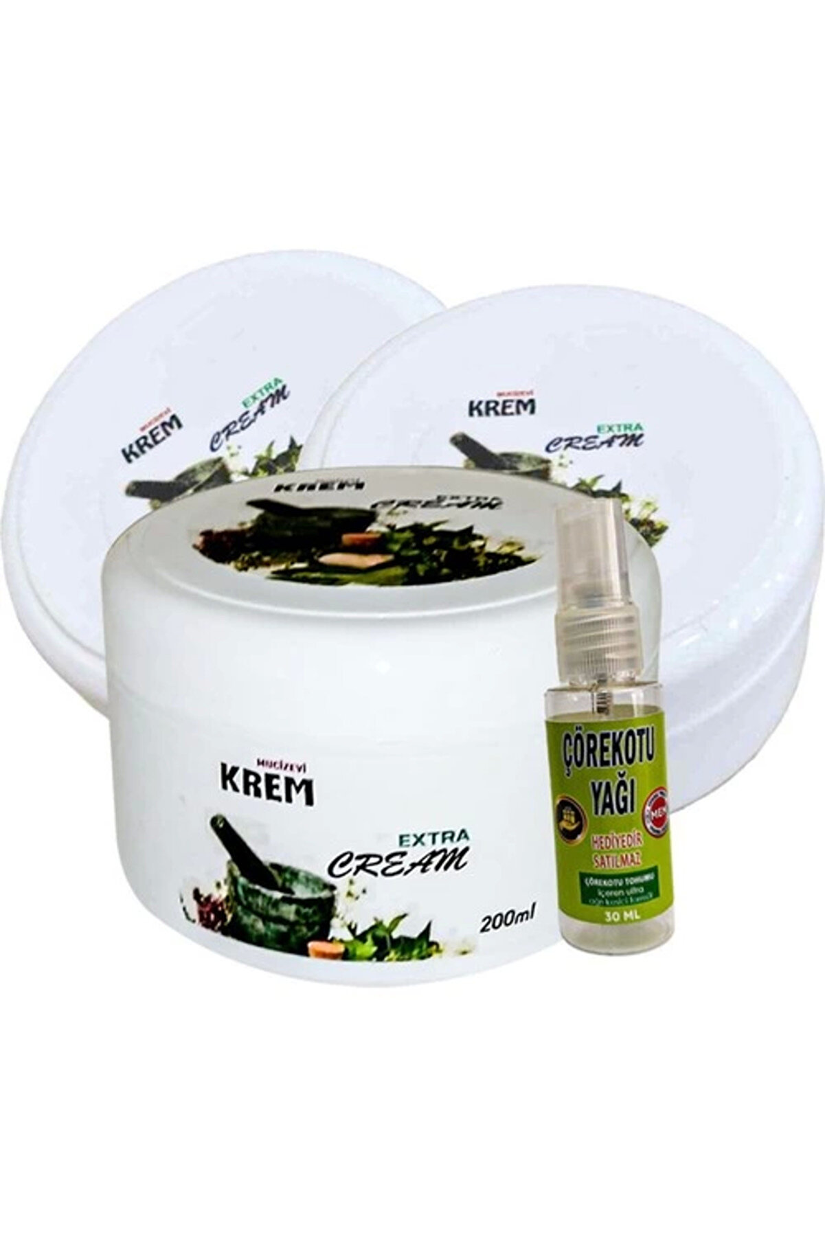 STİL KÖŞESİ Mucizevi Krem 3Adet Bölgesel Bakım Relax Kremi 125 ml CRK:045 + Yanında Hediye 30 ml Çörek Otu Yağı