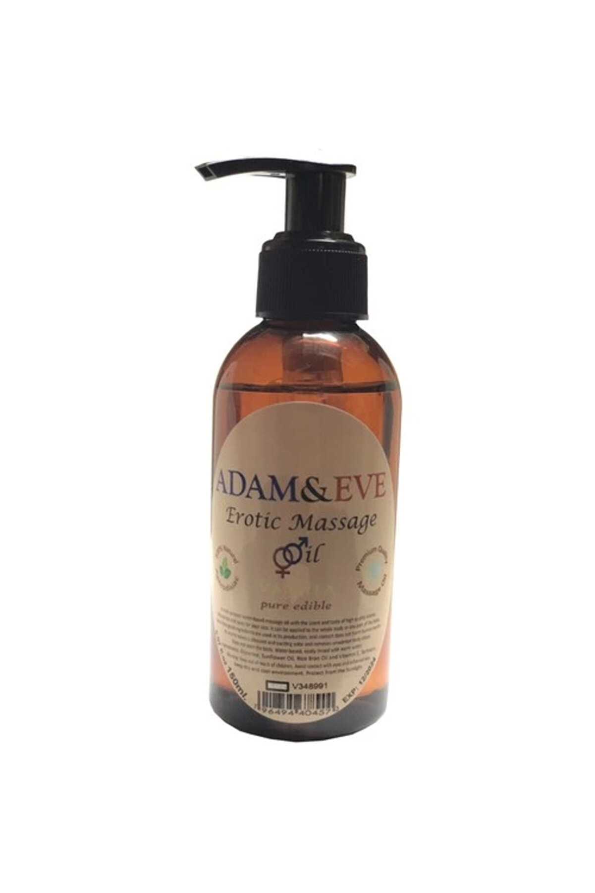 Ekince Adam & Eve Aromaterapi Vanılla Massage Oil 1 Adet Vanilya Aromalı Vücut Masaj Yağı