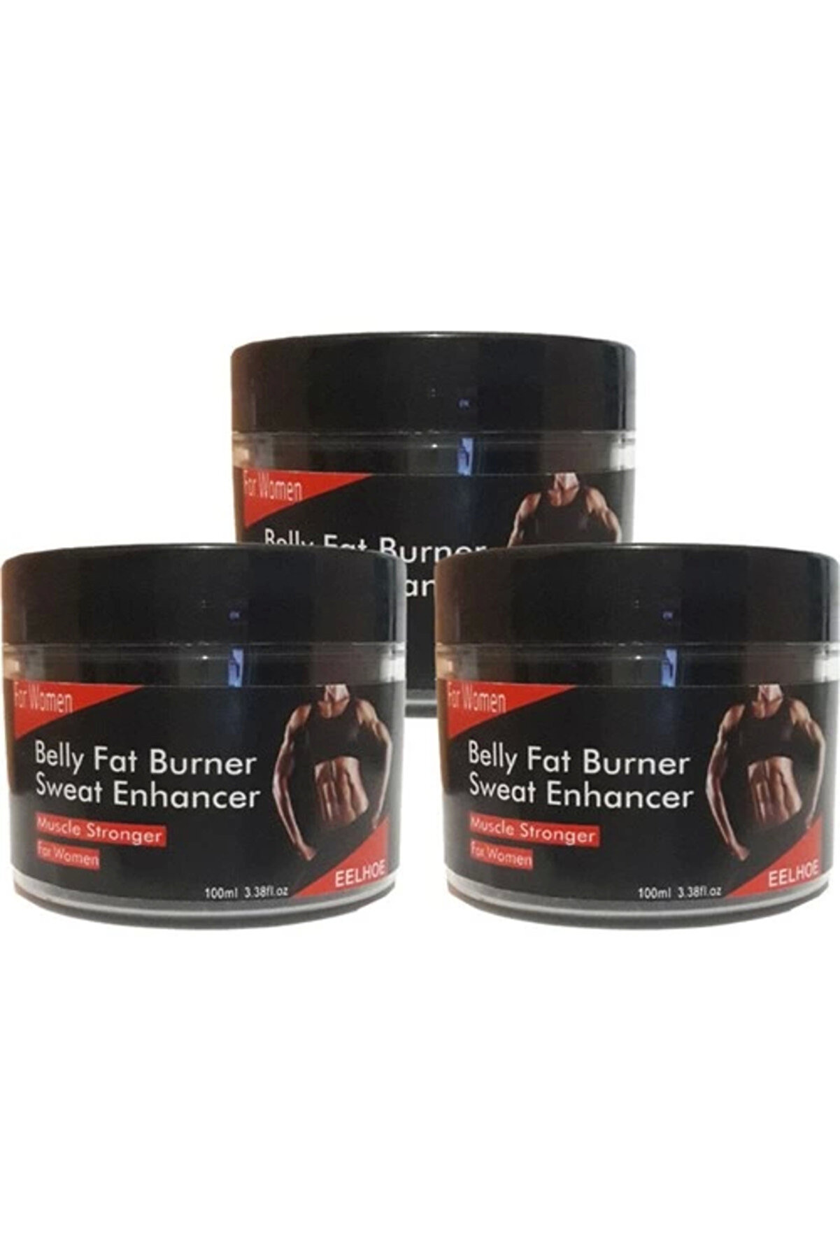 STİL KÖŞESİ Eelhoe Belly Fat 3lü Adet Burner Sweat Enhancer Kadınlara Özel Kas Şekillendirme Kremi 100 ml