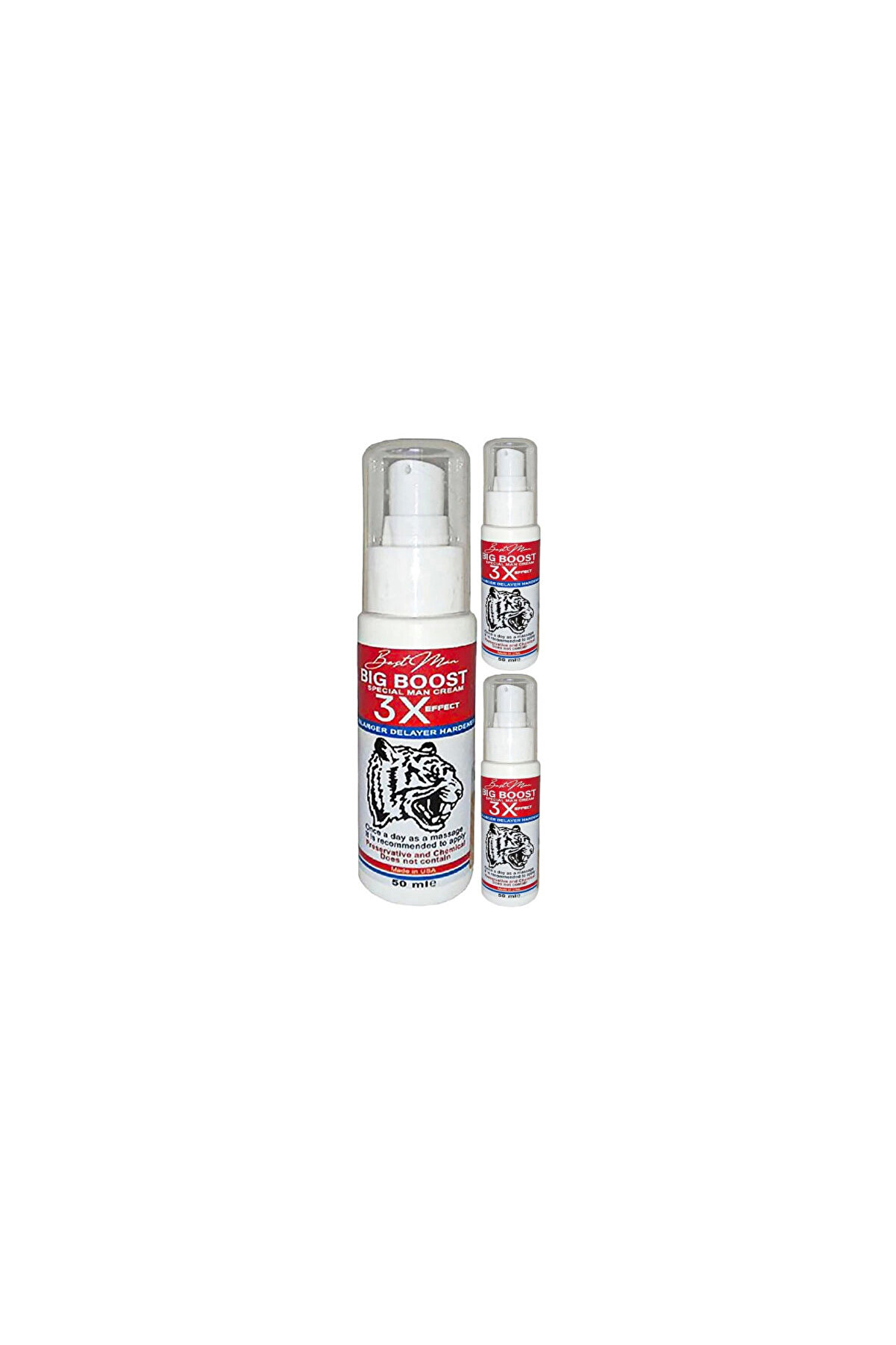 Ekince Bigboost Cream 3 Adet 50 ml Erkeklere Özel 3xeffect