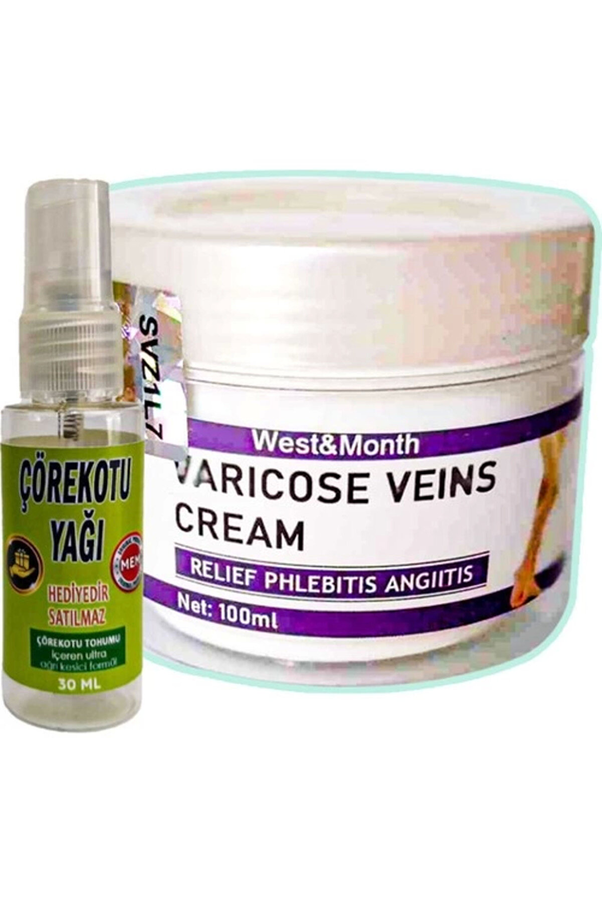Ekince West & Month Varicose Veins Bakım Kremi 100 ml + Çörek Otu Yağı 30 ml