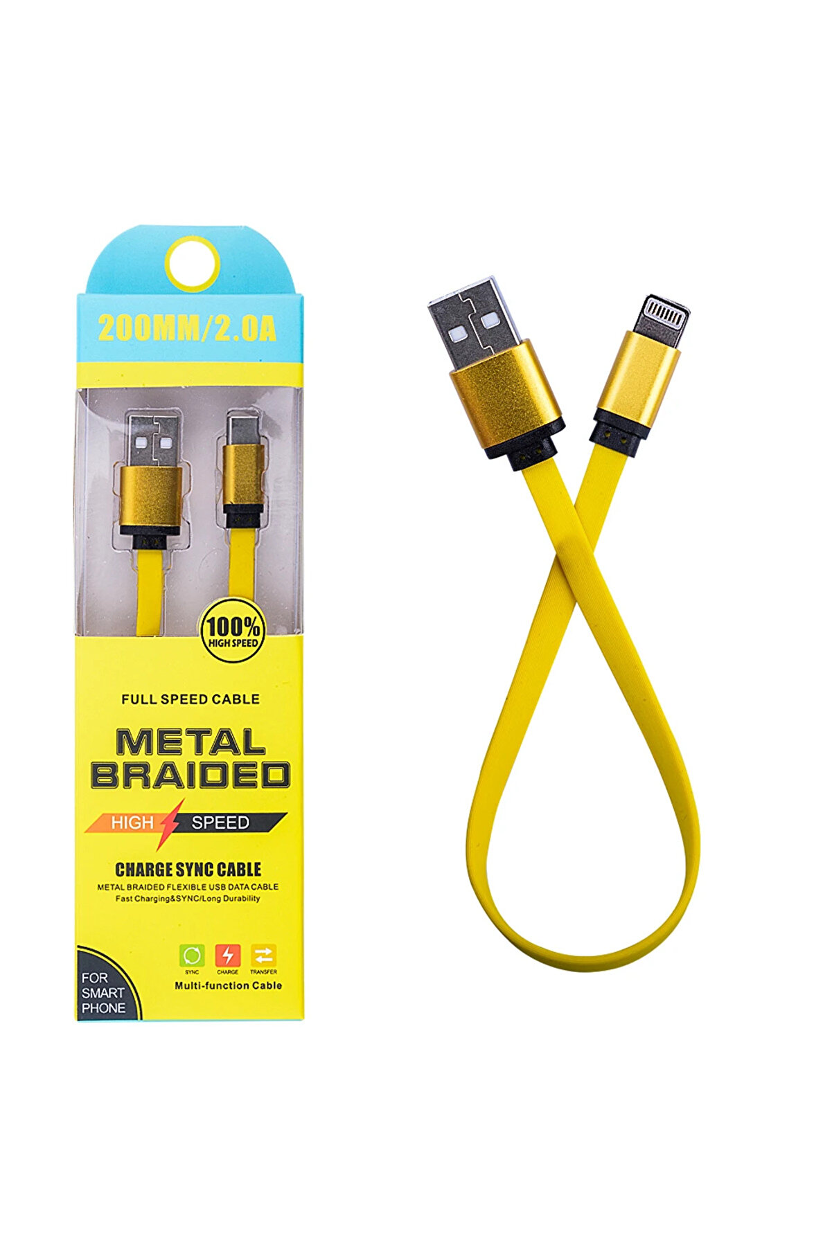 İphone 13-12-11 8-7 20Cm Kısa Şarj Usb Kablo-(1903) - Brh022950-2160