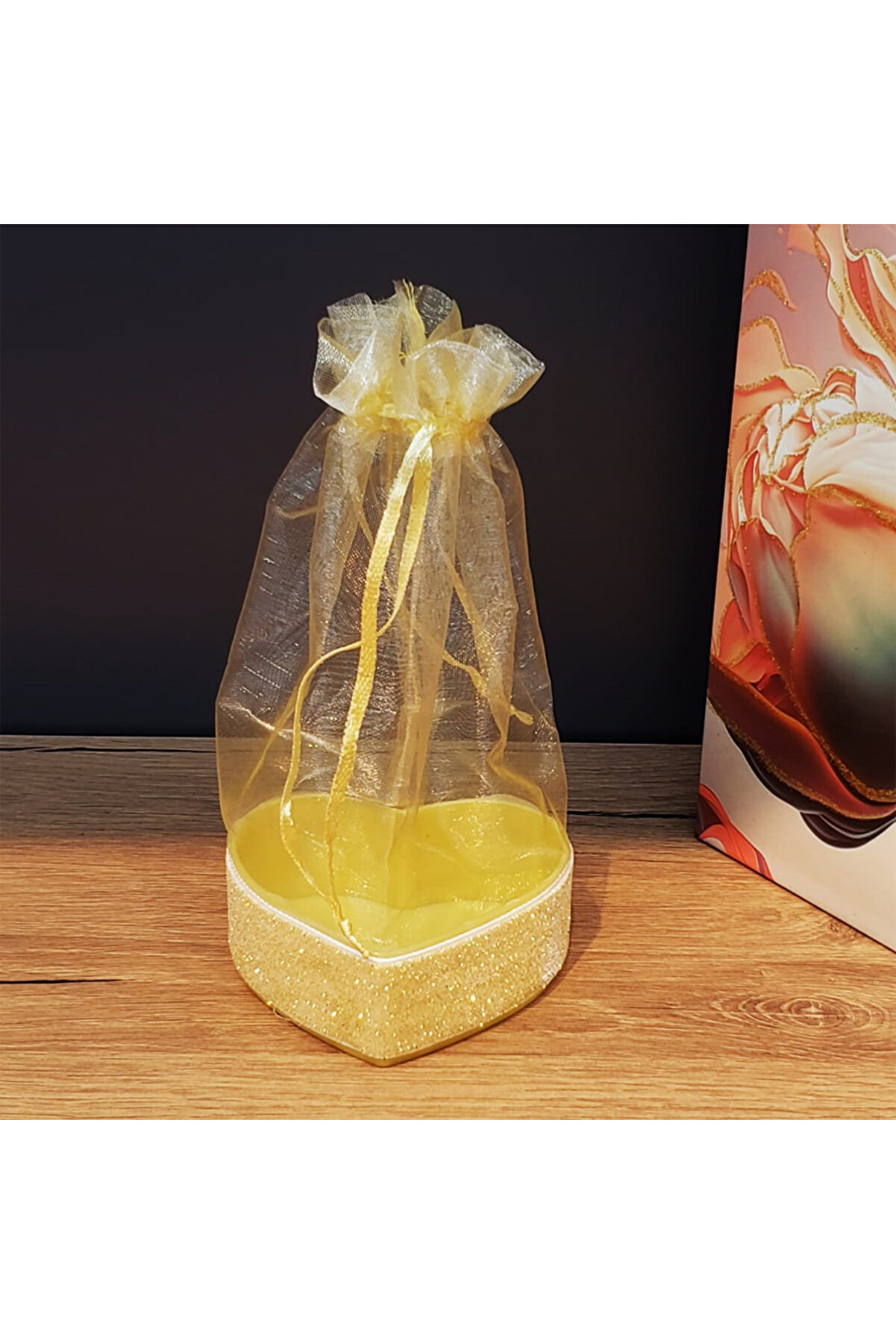 Ethab Ti̇caret Sarı Kalpli̇ T&uuml;l Kese