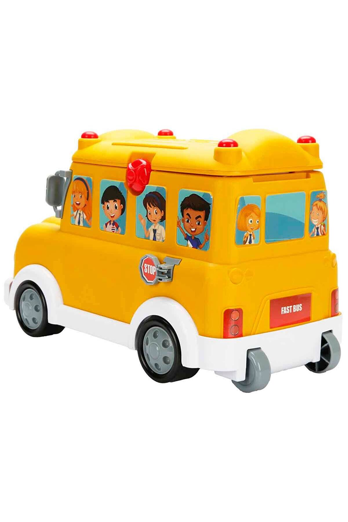 2İn1 Sesli̇ Ve Işıklı Okul Otobüsü Dükkanı Oyun Seti̇ 34 Parça