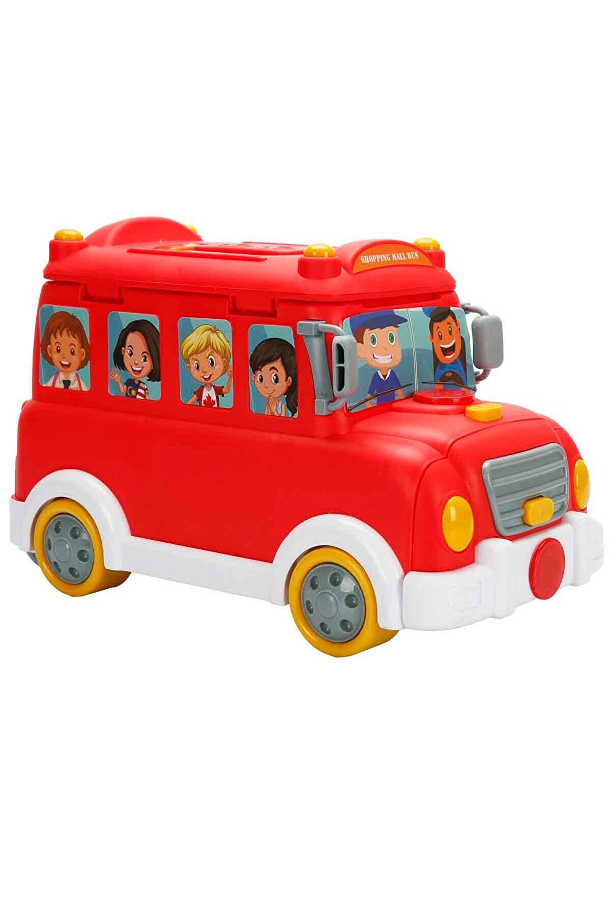 2İn1 Sesli̇ Ve Işıklı Süpermarket Otobüsü Oyun Seti̇ 28 Parça